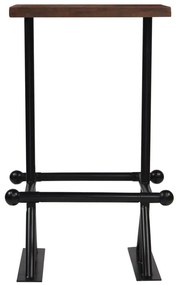 Conjunto de bar 3 pcs madeira recuperada maciça