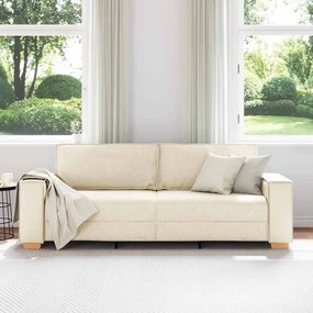Sofá de 3 lugares vidaXL em Linho de 180 cm