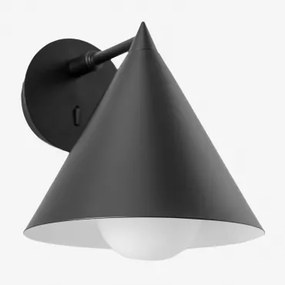 Arilda Candeeiro De Parede Em Ferro Preto - Sklum