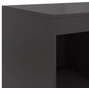 Aparador alto 67x39x95 cm aço preto