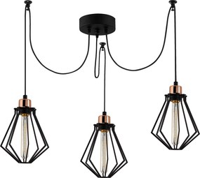 Candeeiro Chandelier Oylat – Preto – Ø108 cm x 110 cm