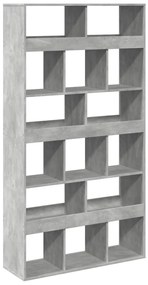 Estante 100x33x187,5 cm derivados de madeira cinzento cimento