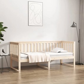 vidaXL Espreguiçadeira sem colchão 75x190 cm pinho de madeira maciça
