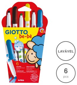 GIOTTO BE-BÉ PACK MARCADORES 6 UNIDADES