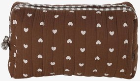 Bolsa de cuidados de higiene Mama em gaze de algodão avelã
