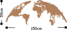 Acessório Decorativo de Parede Metal-392 – Cobre – 150 x 59 cm