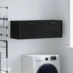 vidaXL Armário de Parede Carvalho preto 100 x 36.5 x 35 cm