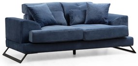 Sofá de 2 Lugares Frido – Azul Marinho – 185 x 100 x 92 cm