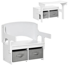Banco com Secretária Infantil Holesy - Design Nórdico
