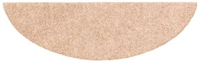 Tapetes de escada adesivos 15 pcs 56x17x3 cm creme