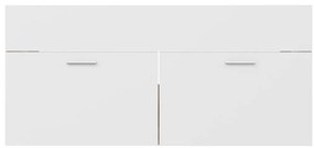2 pcs conj. móveis casa banho contrapl. branco/carvalho sonoma