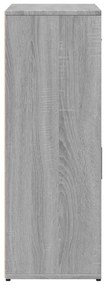 Aparador 60 x 30 x 84 cm derivados de madeira cinzento sonoma