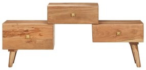 vidaXL Móvel de TV 108x30x49 cm madeira de acácia maciça