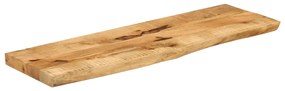 Tampo de mesa borda viva 100x20x3,8 cm mangueira áspera maciça