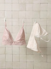 Lote de 2 soutiens triangulares de amamentação rosado