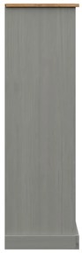 Estante VIGO 90x35x114,5 cm madeira de pinho maciça cinzento