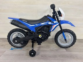 Mota elétrica 12V  para crianças 3 a 6 anos Honda CRF250L Azul