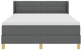 Cama Box com Colchão Cinza Escuro, 160 x 200 cm