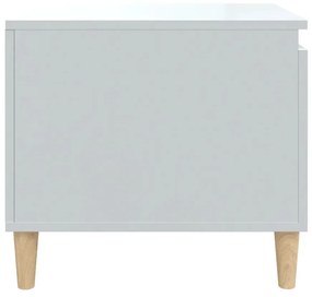 Mesa de centro 100x50x45 cm derivados madeira branco brilhante