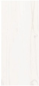 Garrafeira 56x25x56 cm madeira de pinho maciça branco