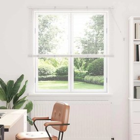 vidaXL Persiana de Janela com cortinas Outros Manual Branco 125 x 175 cm Alumínio