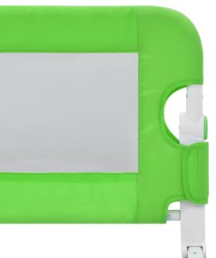 Barra de segurança p/ cama infantil 120x42cm poliéster verde