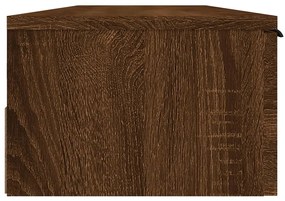 Armário parede 102x30x20 cm derivados madeira carvalho castanho