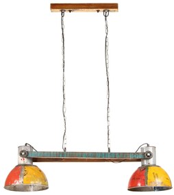 Candeeiro suspenso industrial 25W 111 cm E27 multicor