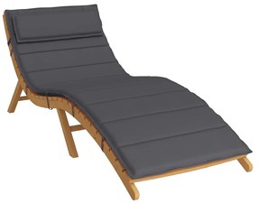 Almofadão p/ espreguiçadeira 180x60x4cm tecido oxford antracite
