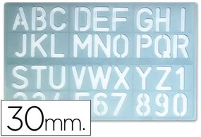Escantilhao Letras e Numeros 30mm