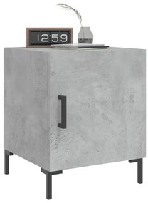 Mesa cabeceira 2pcs 40x40x50 cm derivados madeira cinza cimento