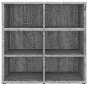Sapateira 2 pcs 52,5x30x50 cm sonoma cinzento