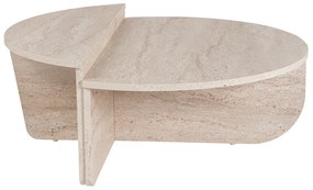 Mesa de Centro "Orion" – Travertine, Conjunto Modular, 90x60x30 cm, De