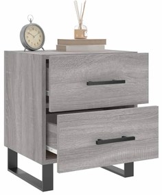 Mesa cabeceira 40x35x47,5 cm derivados madeira sonoma cinza