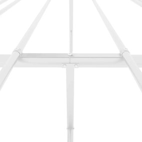 Estrutura de cama 183x213 cm metal branco