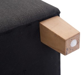 Conjunto de 2 bancos Pharao 46 x 45 x 45 cm Cinzento escuro