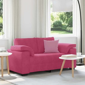 Sofá-luvas 120 cm veludo vermelho tinto