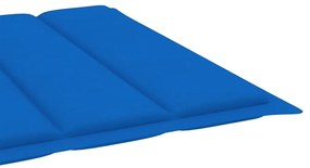 Espreguiçadeira de jardim com mesa e almofadão pinho impregnado