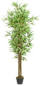 Árvore de bambu artificial 1288 folhas 180 cm verde