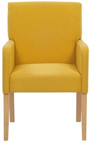 Cadeira de jantar amarela ROCKEFELLER Beliani