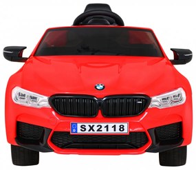 Carro elétrico para Crianças 12V BMW DRIFT M5 Frente Rodas Eva, Traseira Plástico especial para função DRIFT Vermelho