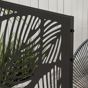 Biombo de Exterior Separador de Ambientes com 3 Peças com Padrão de Fl