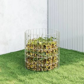 Compostor de jardim Ø50x50 cm aço galvanizado