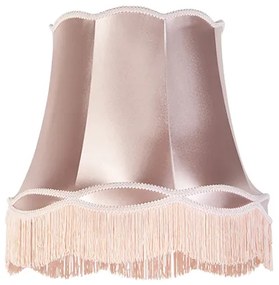Abajur de seda rosa 45 cm - vovó Retro