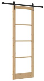 Porta Deslizante vidaXL com Conjunto de Ferragens 'ORKDAL'78x232 cm