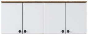 Armário Multiusos BA120 – Nogueira e Branco – 120x46,8x42,5 cm