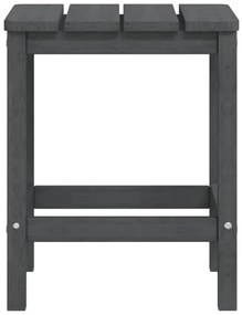 Mesa de jardim Adirondack 38x38x46 cm PEAD antracite