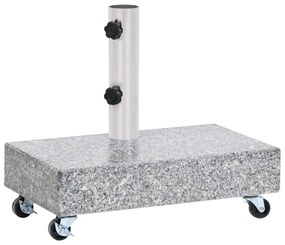 Base para guarda-sol 45x25x8,3 cm granito cinzento-claro