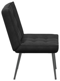 Cadeira de descanso 64x74x84 cm veludo preto