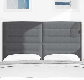 Cabeceira LED vidaXL Cinza Escuro 80 cm Tecido Corduroy